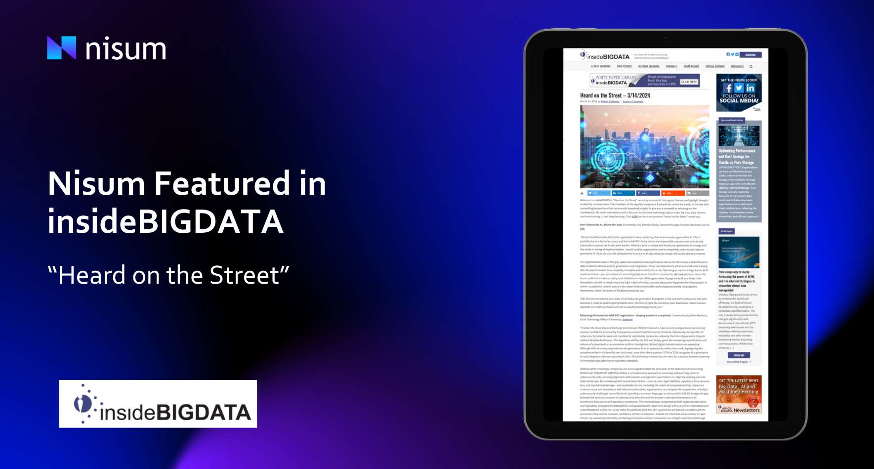 graphic of the press release feature of Sajid Mohammady's insights on AI hallucinations.